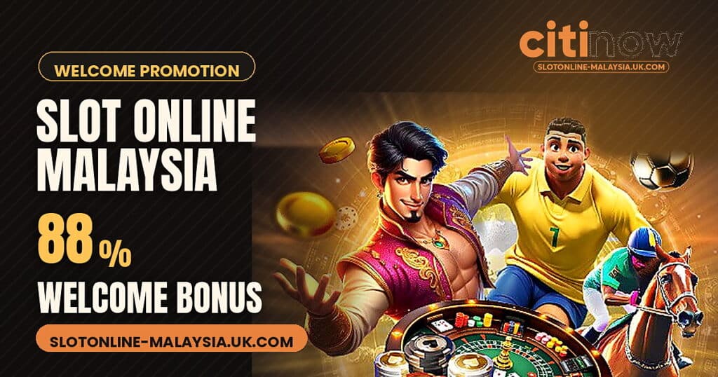 Slot Online Malaysia 88% welcome bonus promotion banner on Citinow
